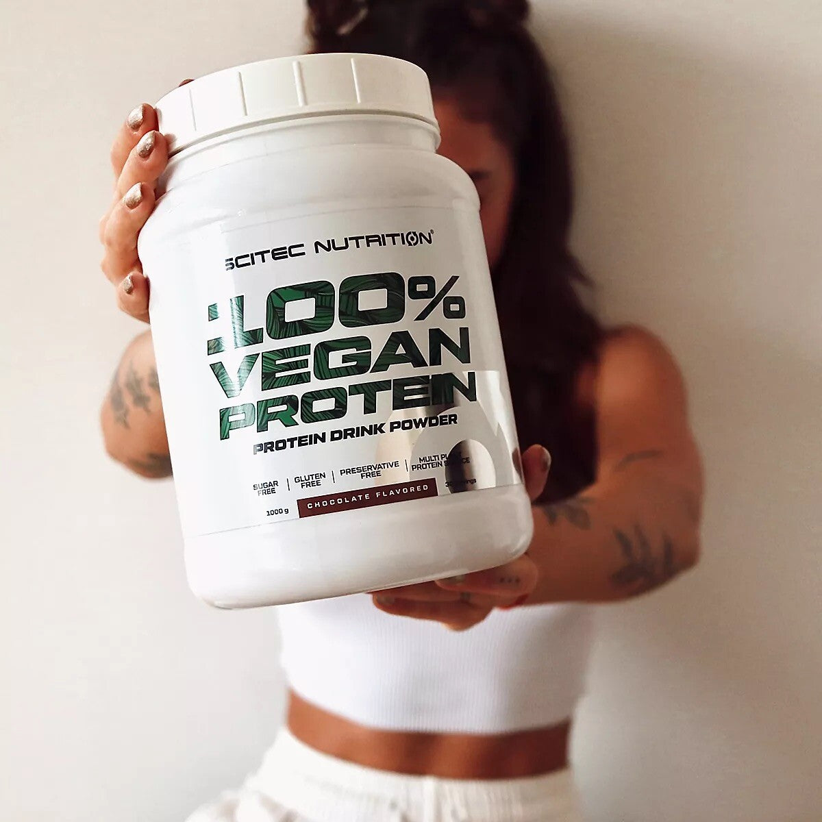 VEGAN | Protein 100% Vegan Whey 1KG Natural Scitec Nutrition Mit FREE Handtraine NirooX Nutrition.