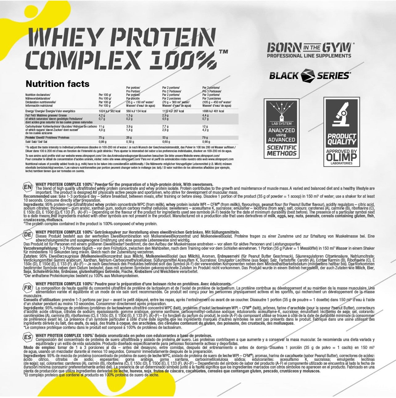 Olimp Whey Protein Complex 100% Protein 2270 g + Mega Creatine 120 kap. + Bonus NirooX Nutrition.