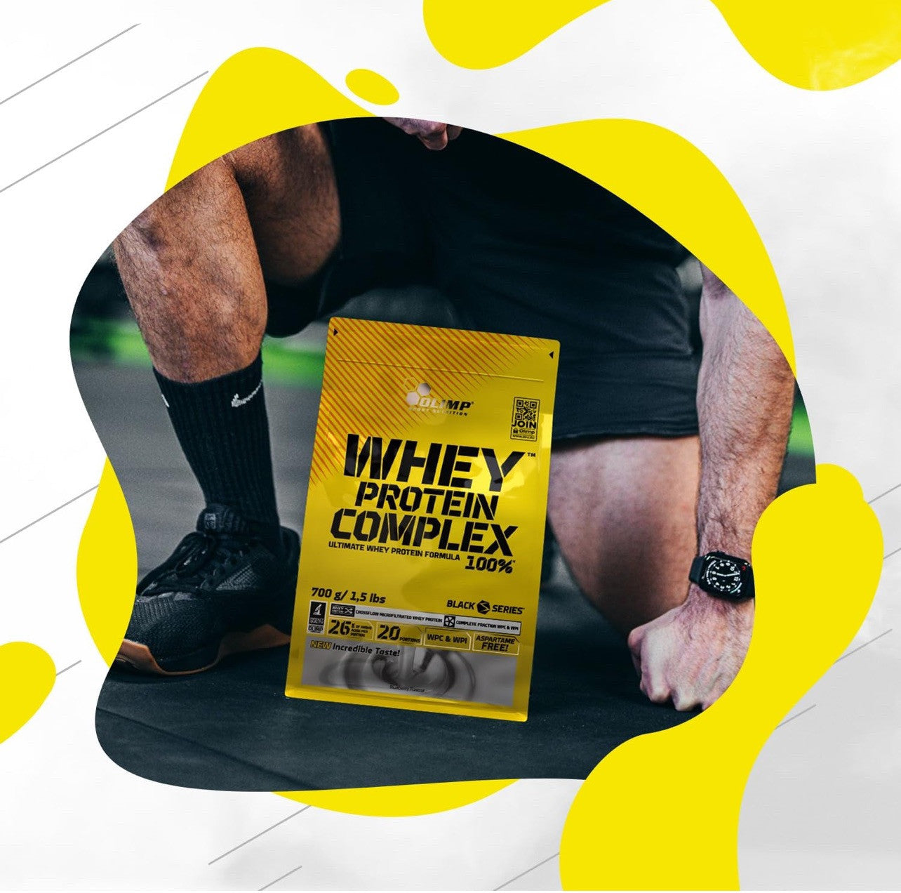 Olimp Whey Protein Complex 100% Protein 2270 g + Mega Creatine 120 kap. + Bonus NirooX Nutrition.