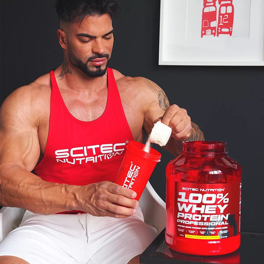 Protein 100% Whey 2350g  Scitec Nutrition Schokolade + Creatine 300 g + Bonus