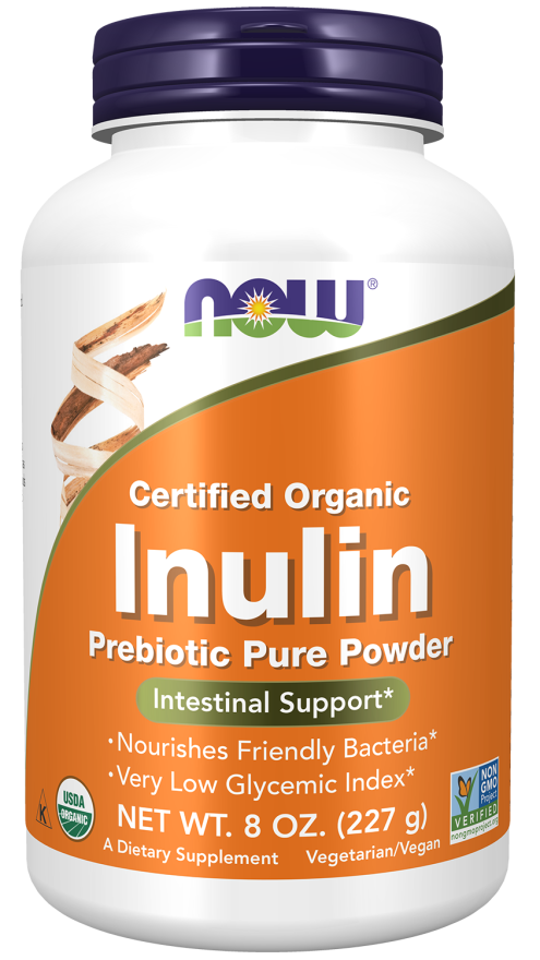 NOW FOODS, INULIN Pulver, Inulin, Niedriger glykämischer, 227g. SUPER PREIS