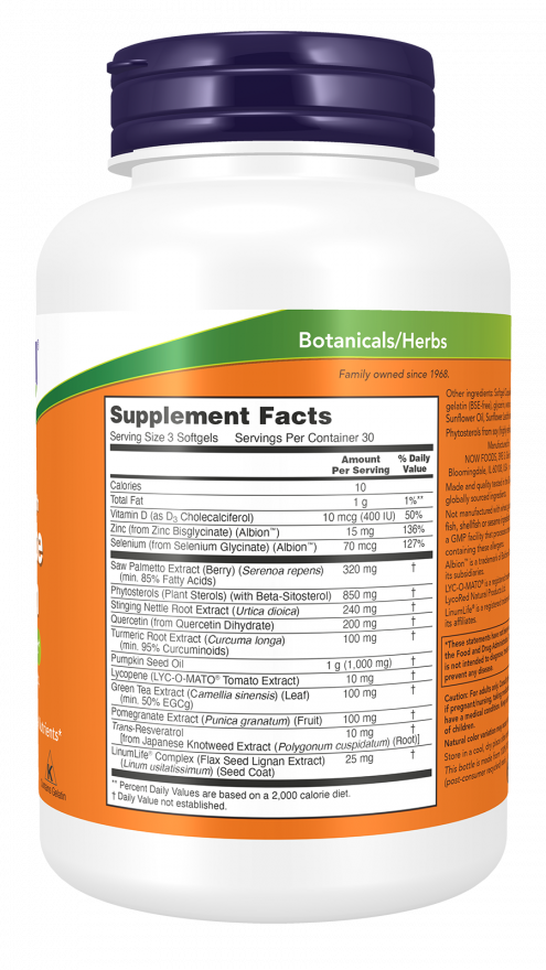 Now Foods, Prostate Health (Clinical Strength), 90 Weichkapseln -EXP: 2025-12-30 NirooX Nutrition.