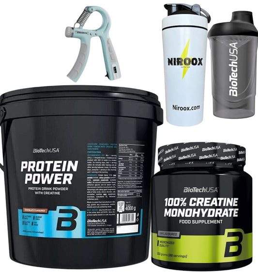 BioTechUSA - Protein Power - 4000 g - Soja-Isolat + Creatine 300 gramm + Bonus