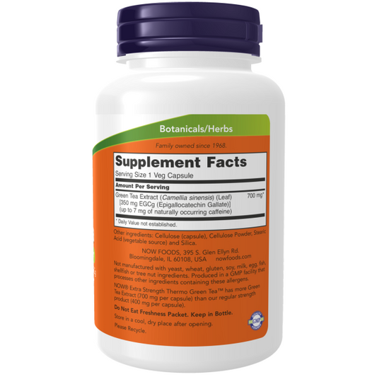 Now Foods Thermo Green Tea - 90 veg caps / Grüner Tee 90 Kapseln
