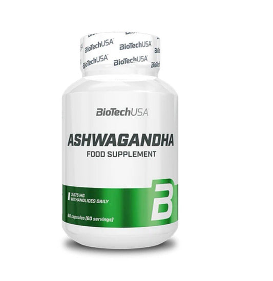 BioTechUSA - Ashwagandha - 60 Kapseln - Pflanzenextrakt NirooX Nutrition.