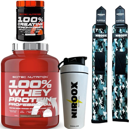 Scitec Nutrition 100% Whey Protein - 2,35kg + Creatine 300 gr