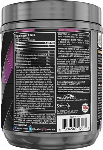 Muscle Tech SX-7 Black Onyx Pumped - Blueberry