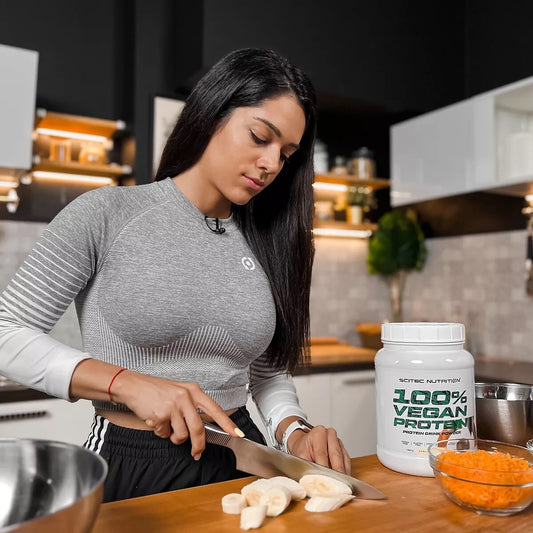 VEGAN | Protein 100% Vegan Whey 1KG Natural Scitec Nutrition Mit FREE Handtraine NirooX Nutrition.
