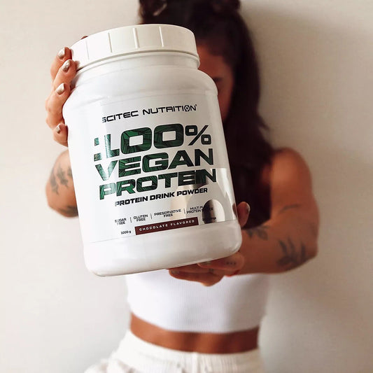 VEGAN | Protein 100% Vegan Whey 1KG Natural Scitec Nutrition Mit FREE Handtraine NirooX Nutrition.