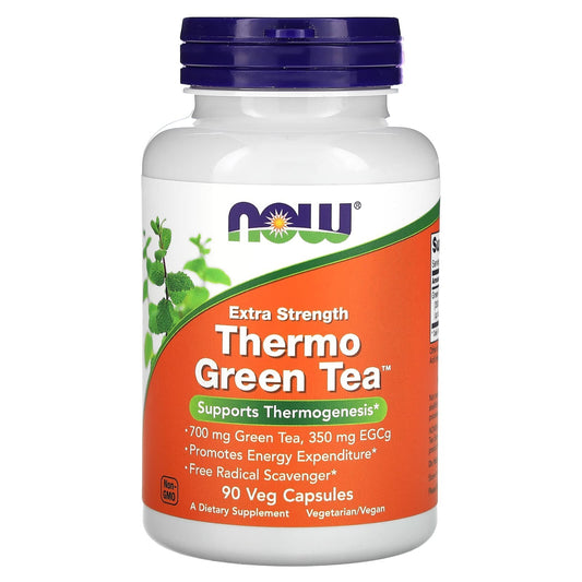 Now Foods Thermo Green Tea - 90 veg caps / Grüner Tee 90 Kapseln