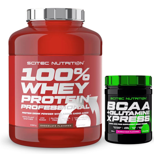 Scitec Nutrition 100% Whey Protein 2350g+ BCAA Xpress 300 gr+Bonus