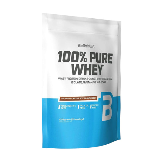 Biotech USA 100% Pure Whey 1000g Gluten-Free Fat Loss + Bonus