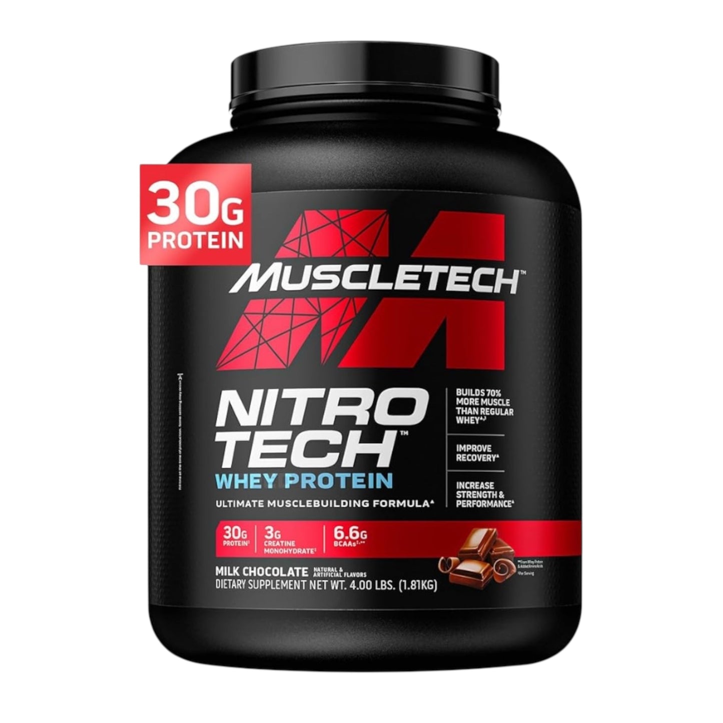 Muscletech Nitro Tech Whey Protein – 1,8 kg für Muskelaufbau & Leistung