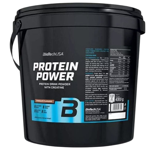 BioTechUSA - Protein Power - 4000 g - Soja-Isolat + Bonus NirooX Nutrition.