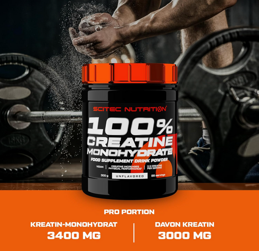 Kreatin |Creatin 100 % monohydrat Scitec Nutrition 300 Gramm 88 Serving