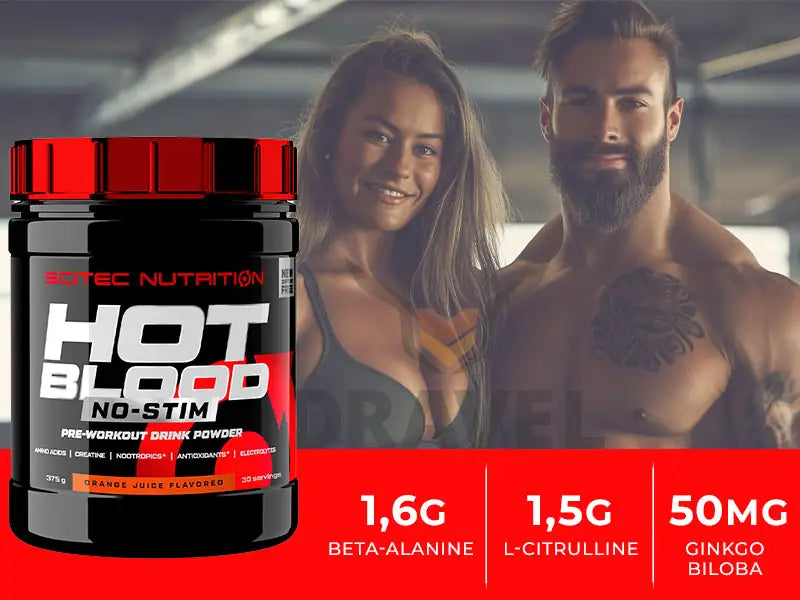 Scitec Nutrition Hot Blood Hardcore – 375g Pre-Workout Booster Orange Geschmack