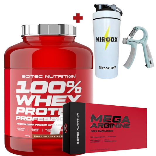 Scitec Nutrition 100% Whey Protein 2350 g +Mega Arginine 120 caps + Bonus