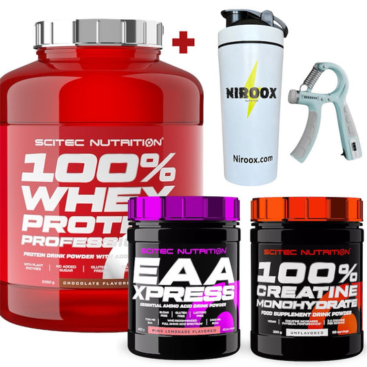 Scitec Nutrition 100% Whey Protein 2350g+Creatine 300 g+ EAA Xpress 400 gr+Bonus